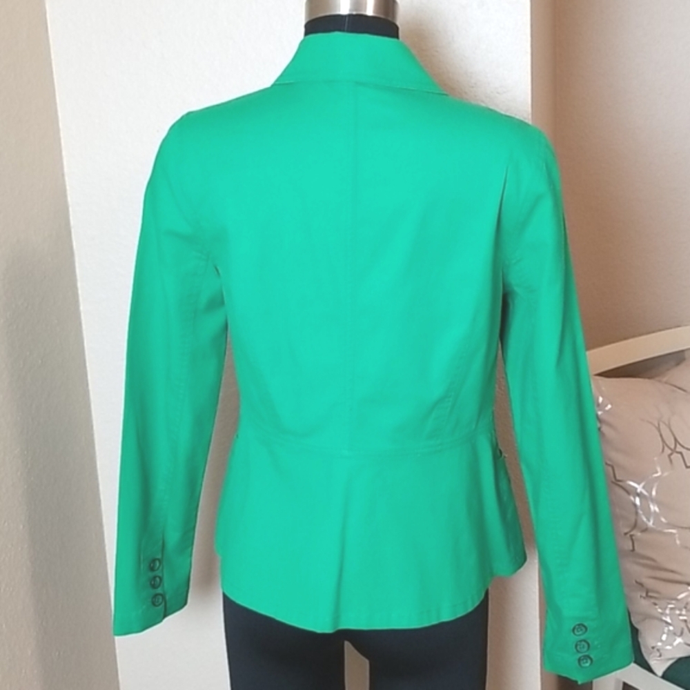 Cabi Button Front Blazer Green Small - image 5